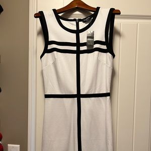 Bebe - black and white mini dress - new with tags - size small